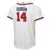 Mauricio Dubón Atlanta Braves Nike Youth Home Replica Jersey - White - Detail View