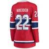 Chris Kreider Montreal Canadiens Fashion7 Women's Home Breakaway Jersey - Red - Detail View