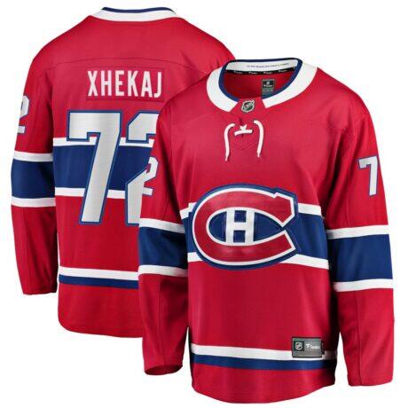 Arber Xhekaj Montreal Canadiens Fashion7 Home Breakaway Jersey - Red - Front View