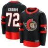 Thomas Chabot Ottawa Senators Fashion7 Home Breakaway Jersey - Black - Front View