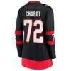Thomas Chabot Ottawa Senators Fashion7 Women's Home Breakaway Jersey - Black - Detail View
