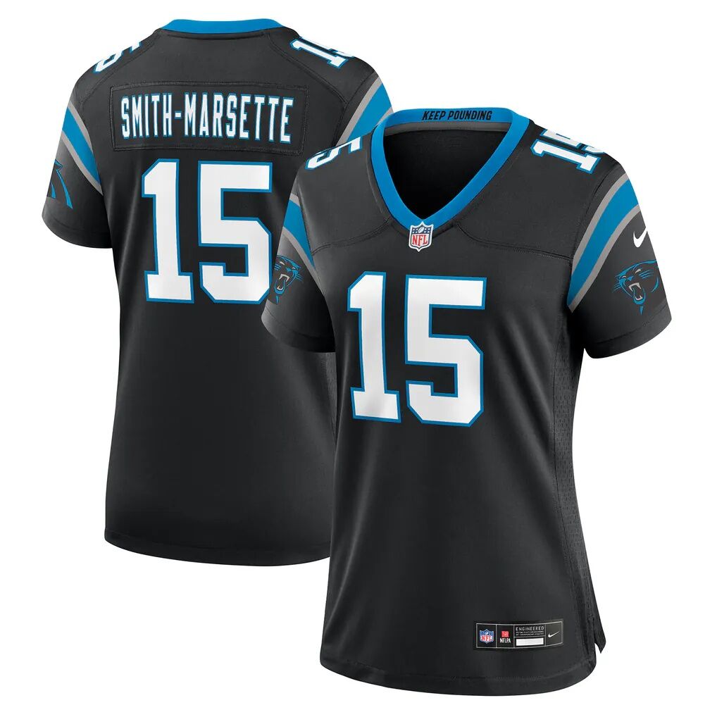 Ihmir Smith-Marsette Carolina Panthers Nike Women's Team Game Jersey - Black - Front View