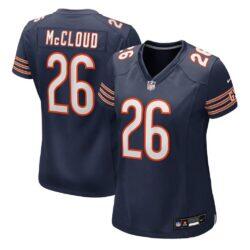 Nick McCloud Chicago Bears Nike Women's Team Game Jersey - Navy - Front View