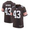 Krys Barnes Cleveland Browns Nike Team Game Jersey - Brown - Front View