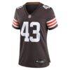 Krys Barnes Cleveland Browns Nike Women's Team Game Jersey - Brown - Alt1