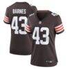 Krys Barnes Cleveland Browns Nike Women's Team Game Jersey - Brown - Front View