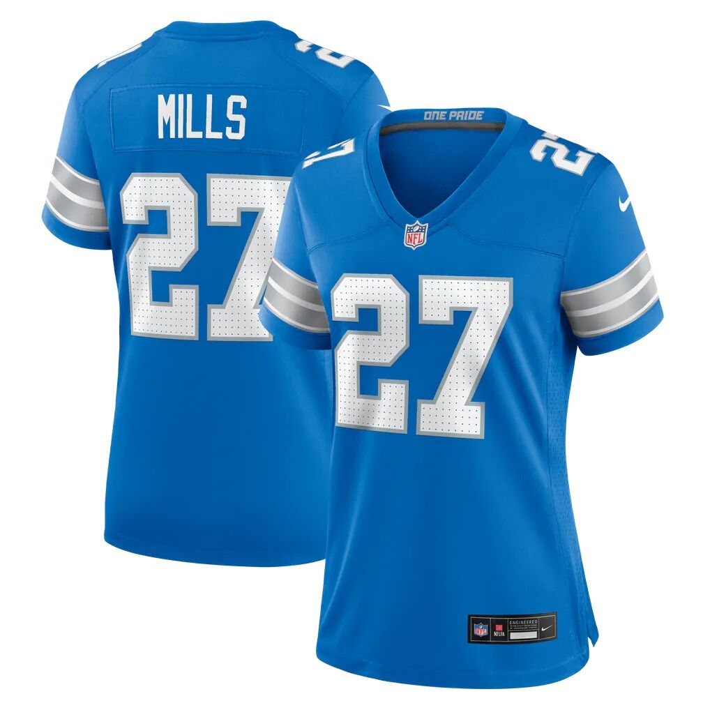 Jalen Mills Detroit Lions Nike Women's Team Game Jersey - Blue - Front View