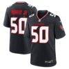 Kenneth Murray Jr. Houston Texans Nike Team Game Jersey - Navy - Front View