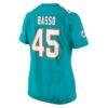 Luke Basso Miami Dolphins Nike Women's Team Game Jersey - - Alt2