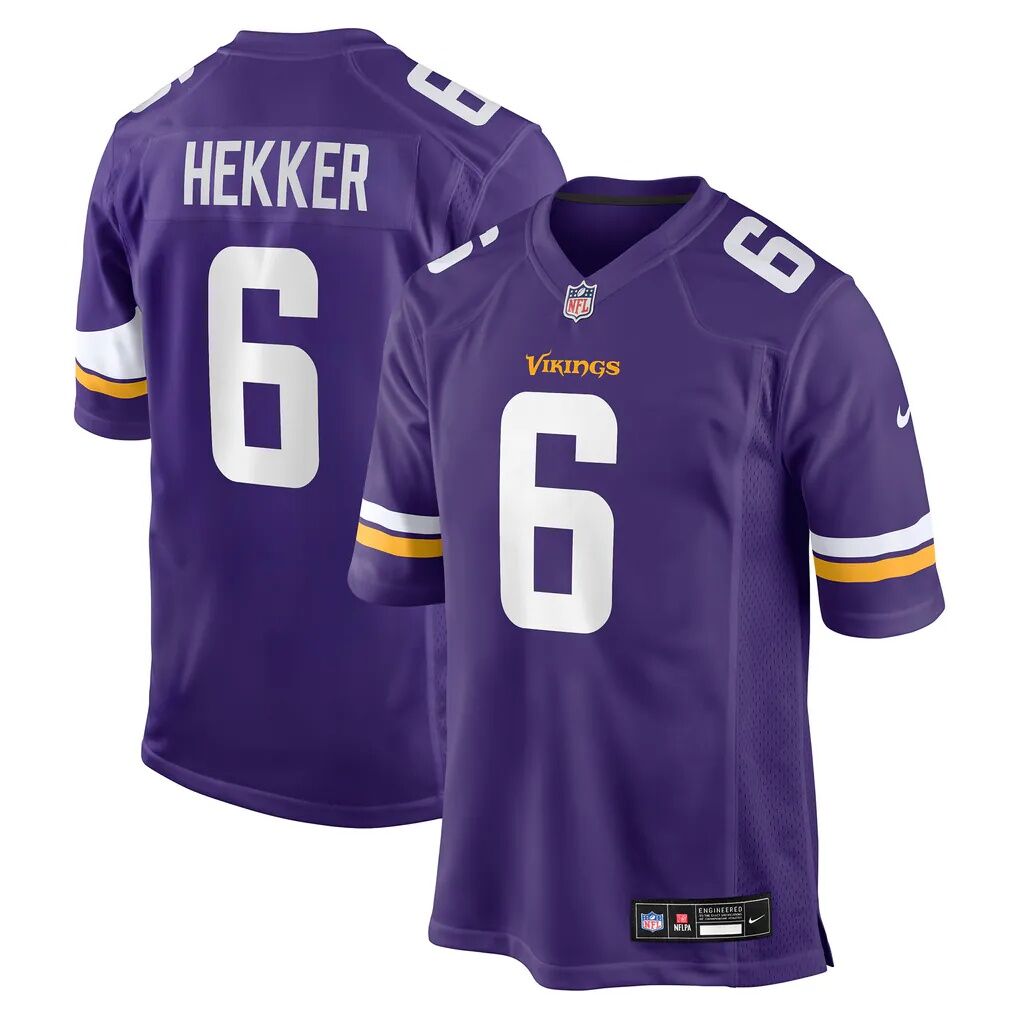 Johnny Hekker Minnesota Vikings Nike Team Game Jersey