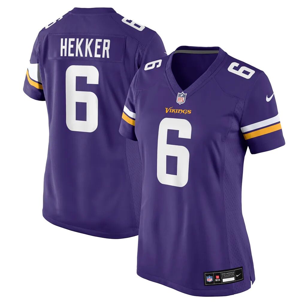 Johnny Hekker Minnesota Vikings Nike Women's Team Game Jersey