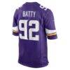 Tyler Batty Minnesota Vikings Nike Team Game Jersey - Purple - Alt2