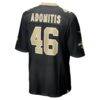 Cal Adomitis New Orleans Saints Nike Team Game Jersey - Black - Alt2