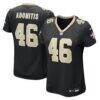 Cal Adomitis New Orleans Saints Nike Women's Team Game Jersey - Black - Front View
