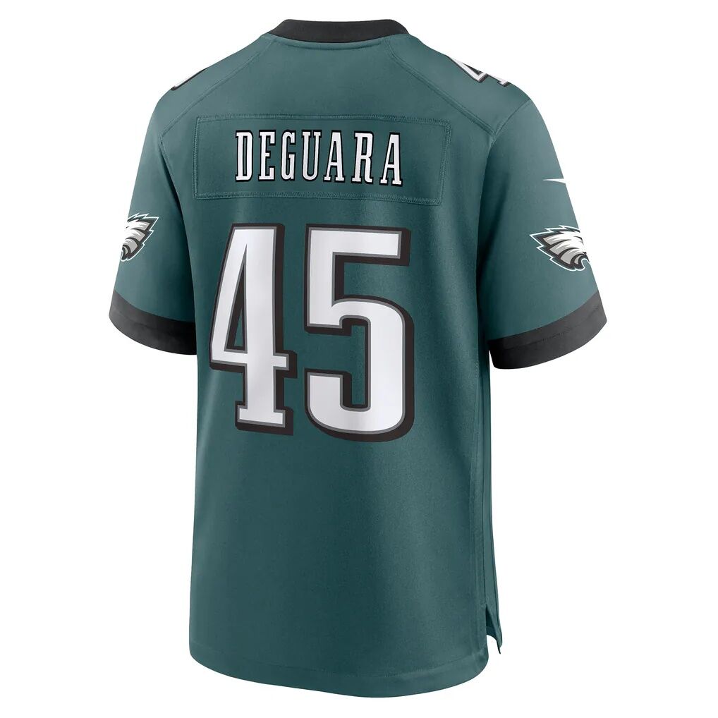 Josiah Deguara Philadelphia Eagles Nike Team Game Jersey - Midnight Green