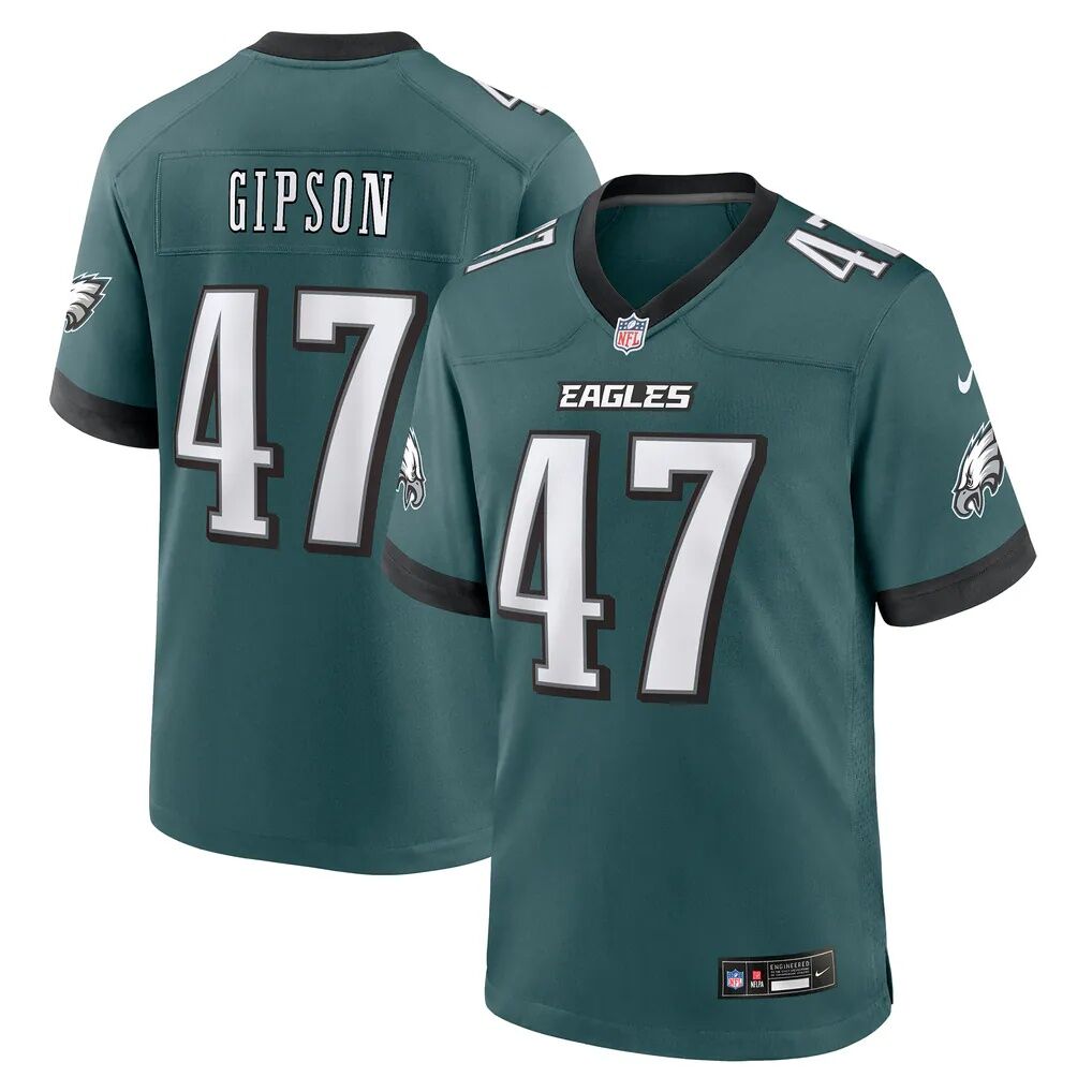Xavier Gipson Philadelphia Eagles Nike Team Game Jersey - Midnight Green