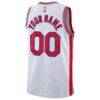 Brooklyn Nets Nike Unisex Custom Swingman Jersey - White - Detail View