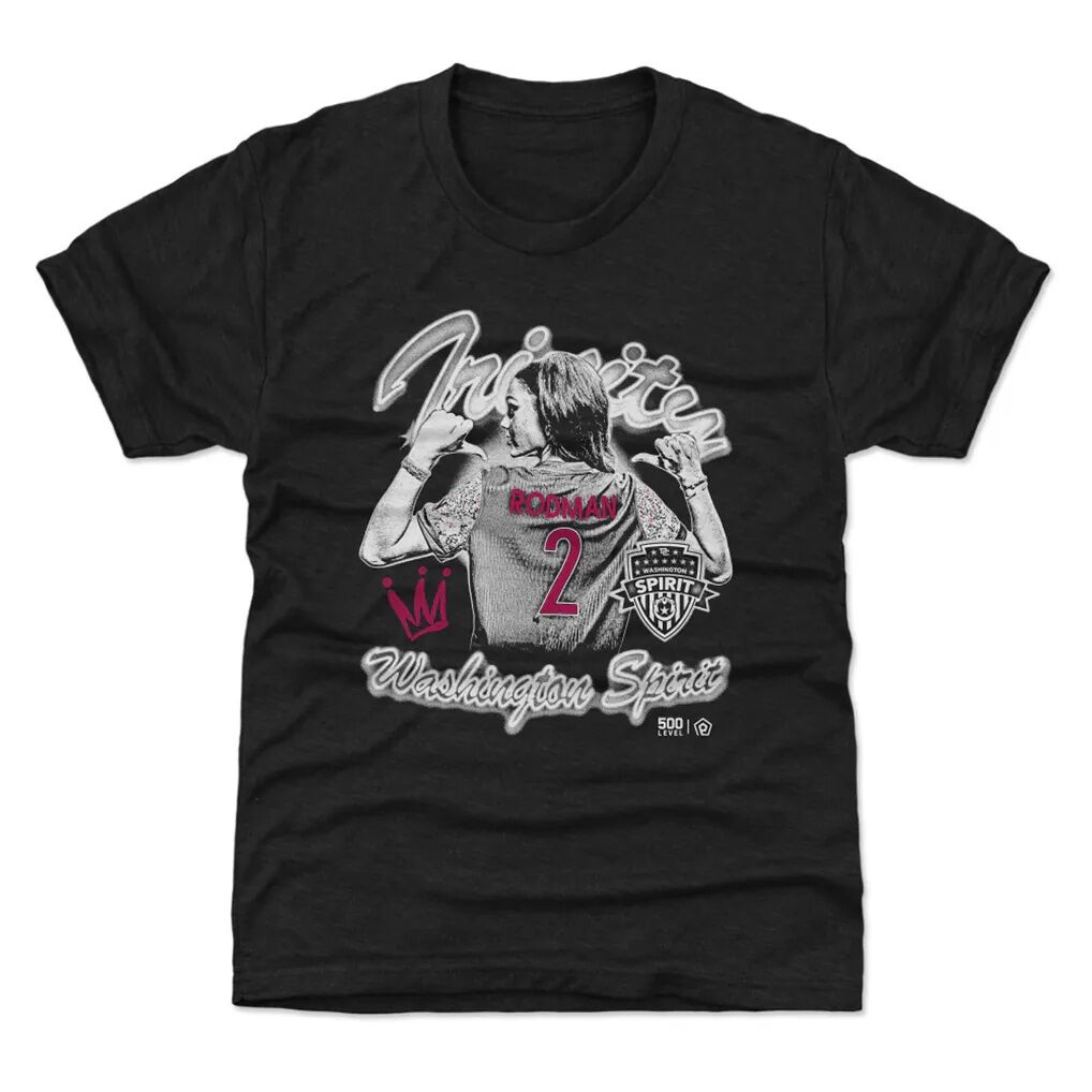 Trinity Rodman Washington Spirit 500 Level Youth Player Graphic T-Shirt