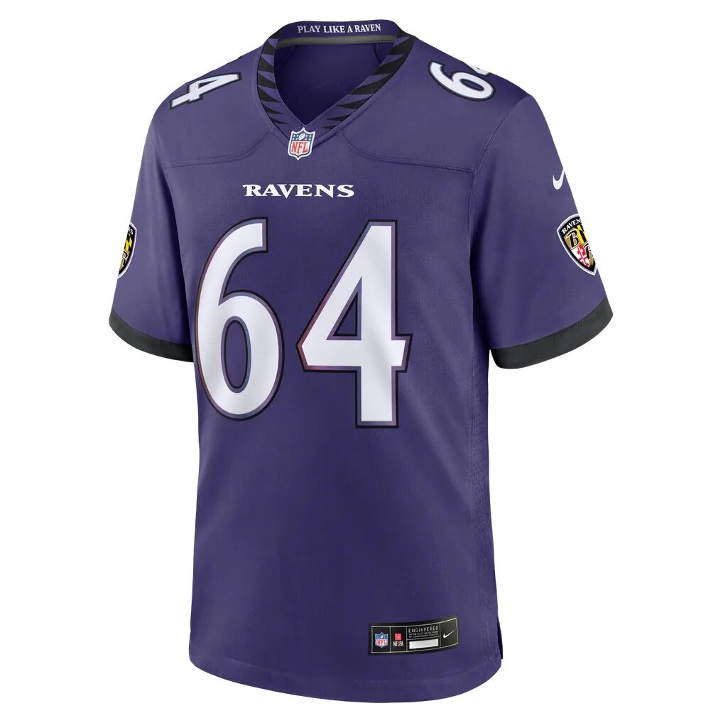 Cam Jurgens Baltimore Ravens Nike Team Game Jersey