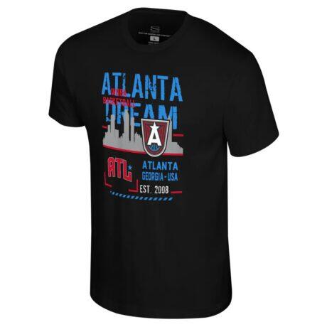 Atlanta Dream Stadium Essentials Unisex Hideout T-Shirt - Black - Front View