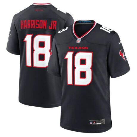 Marvin Harrison Jr. Houston Texans Nike Team Game Jersey - Navy - Front View