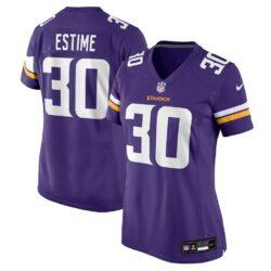 Audric Estime Minnesota Vikings Nike Women's Team Game Jersey