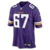 Josh Priebe Minnesota Vikings Nike Team Game Jersey - Purple - Alt1