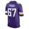 Josh Priebe Minnesota Vikings Nike Team Game Jersey - Purple - Alt2