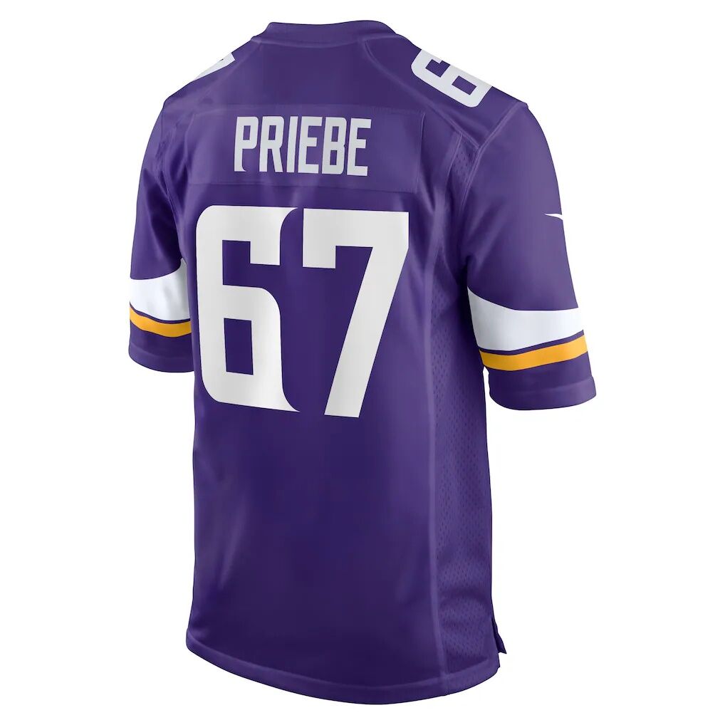 Josh Priebe Minnesota Vikings Nike Team Game Jersey