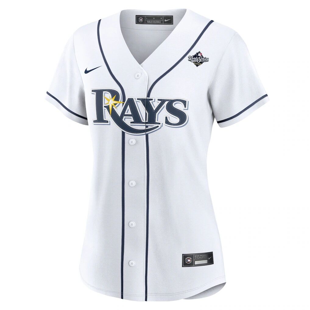 Tampa Bay Rays Nike Women's 2026 World Series Patch Home Replica Custom Jersey