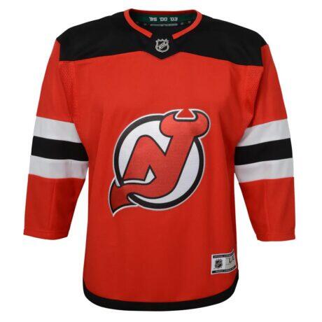New Jersey Devils Outerstuff Preschool Home Premier Jersey - Red - Front View