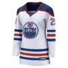 Leon Draisaitl Edmonton Oilers Fashion7 Women's Breakaway Jersey - White - Side View