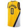 Tyrese Haliburton Indiana Pacers Jordan Brand Unisex Swingman Jersey - Gold - Front View