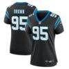 Derrick Brown Carolina Panthers Nike Women's Game Jersey - Black - Front View