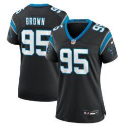 Derrick Brown Carolina Panthers Nike Women's Game Jersey - Black - Front View